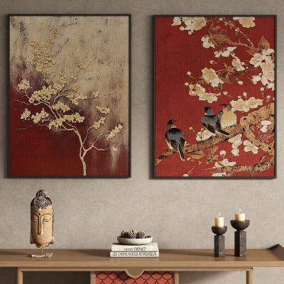 中古新中式装饰画挂画