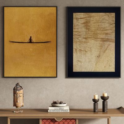 中古侘寂风装饰画挂画