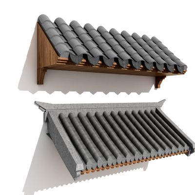 中式 古建 雨棚 雨搭 坡顶