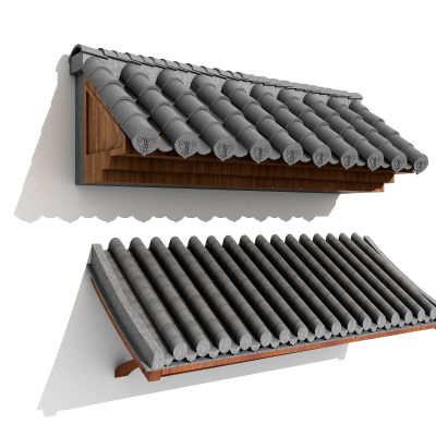 中式 古建 雨棚 雨搭 坡顶