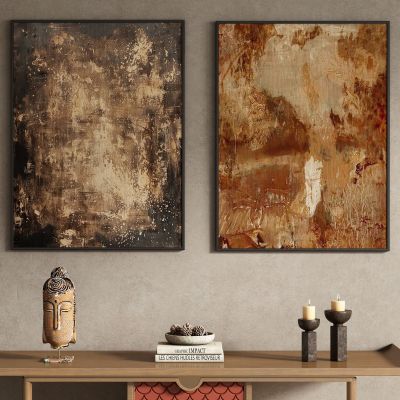 侘寂中古风装饰画挂画