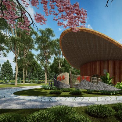 中式中医药文化景观公园 中医药药草科普园 中草药植物园科普文化公园