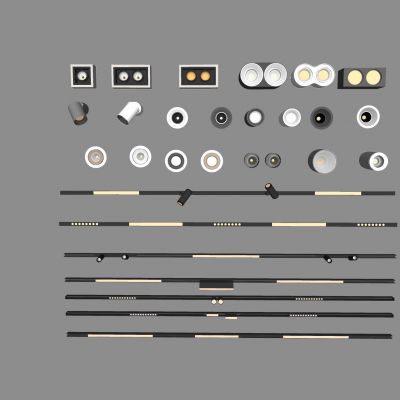 现代筒灯射灯 磁吸灯 轨道灯 转向