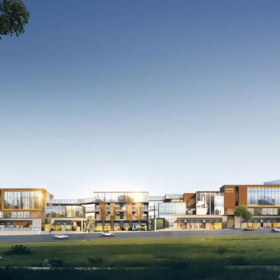 现代商业街 农贸市场模型