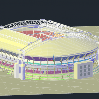 阿姆斯特丹竞技场体育场3D模型CAD