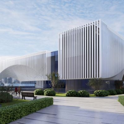 现代展览馆建筑