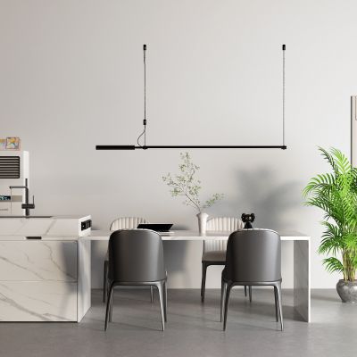 现代吧台 餐桌 落地空调 通顶门