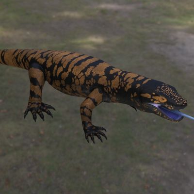 鳞龙之光古萨尼瓦蜥巨蜥蜴史前生物动物