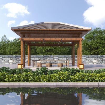 新中式景观亭子