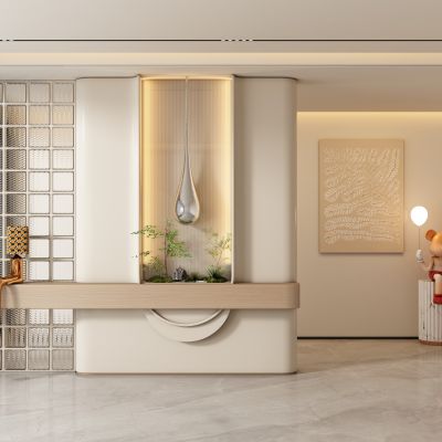 现代玄关过道 隔断