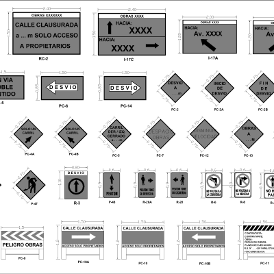 标志表示车辆改道