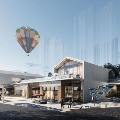 现代商业街_网红商业建筑