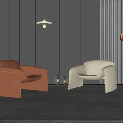 螃蟹椅扶手椅现代休闲椅单人椅休闲沙发单人沙发