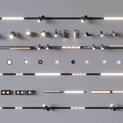 现代筒灯射灯 磁吸灯 轨道灯 转向