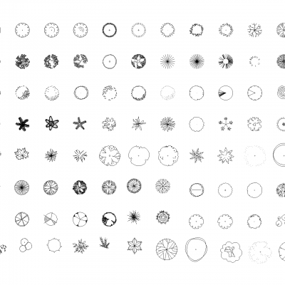  88棵树 平面树 顶视图