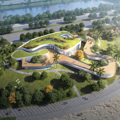 现代公园景观建筑_小建筑_网红打卡点