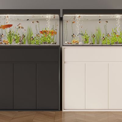 现代鱼缸 观赏鱼缸 水族箱 玻璃鱼缸