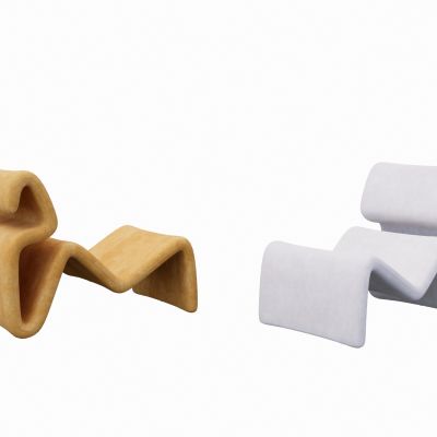 Etcetera波浪躺椅休闲椅单人沙发单人椅