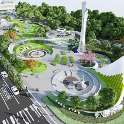 公园城市 现代公园景观