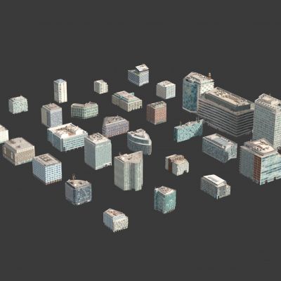 精细配楼 建筑配楼 写字楼 住宅建筑