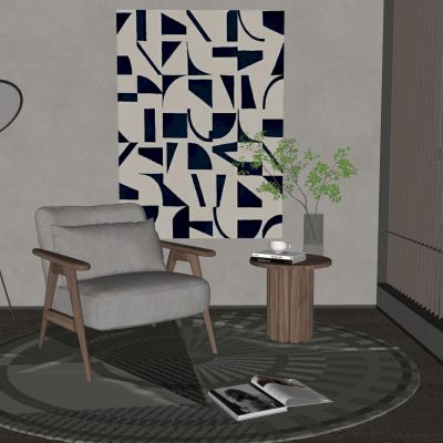 现代简约休闲椅室内休闲椅休闲沙发单人沙发单人椅中古休闲桌椅