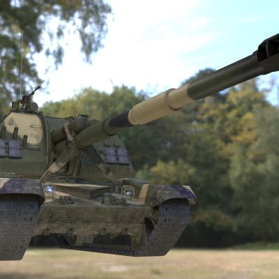 苏联2S19型自行榴弹炮火炮假想敌军事