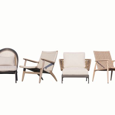 现代藤编休闲椅绳编椅单人椅单人沙发