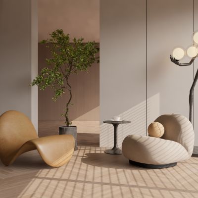 现代简约休闲椅组合室内休闲椅休闲沙发单人沙发单人椅布艺沙发