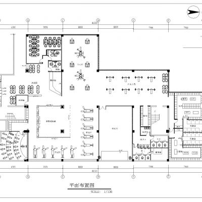 健身房CAD平面图