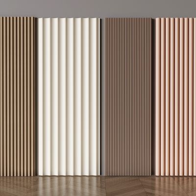 现代护墙板 墙饰板长城版 格栅板 波浪护墙板