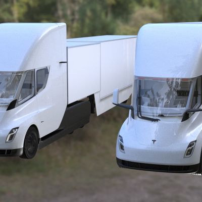 Tesla特斯拉Semi电动半挂式卡车新能源纯电卡车货车