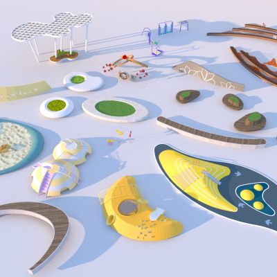 现代高级景观小品组合 游乐设备