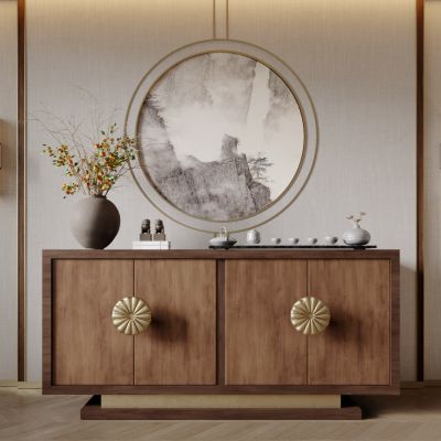 中式玄关柜 餐边柜 装饰柜 边柜 饰品摆件 墙饰