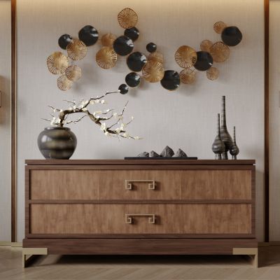 中式玄关柜 餐边柜 装饰柜 边柜 饰品摆件 墙饰