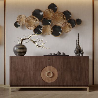 中式玄关柜 餐边柜 装饰柜 边柜 饰品摆件 墙饰