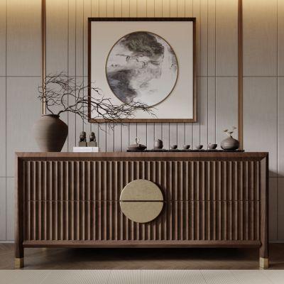 中式玄关柜 餐边柜 装饰柜 边柜 饰品摆件 墙饰