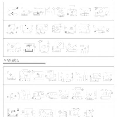 网红cad平面图库