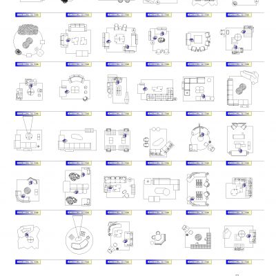 家装工装网红CAD平立面图库