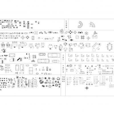 常用CAD平立面图库