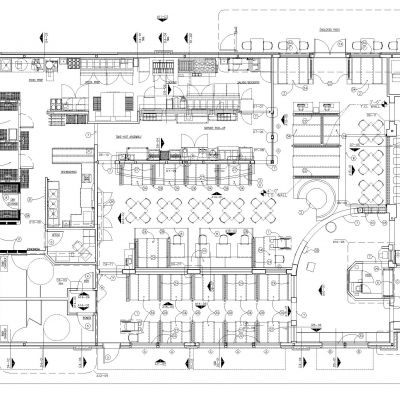 比萨胡特餐厅图纸