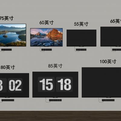 现代电视机全面屏电视电视挂机智慧屏液晶电视彩电家用电器