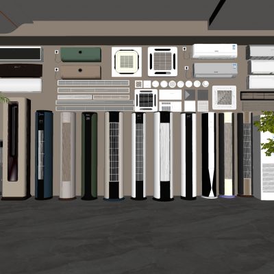 现代空调立式空调壁挂式空调中央空调空调外机空调出风口智能家电