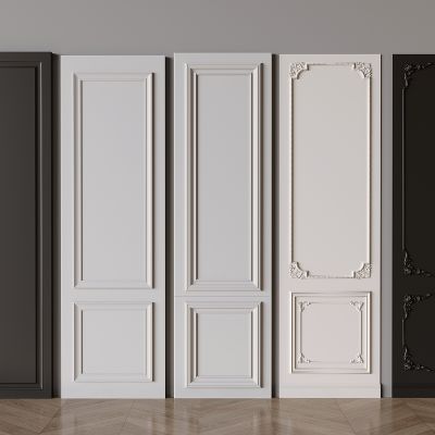 法式护墙板 法式墙饰板 法式雕花护墙板 背景板