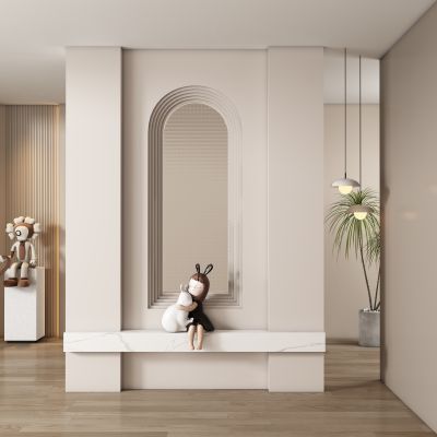 现代玄关过道 隔断