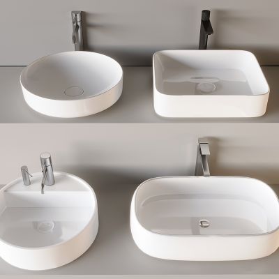 现代台盆 洗手盆 洗脸盆 水龙头 洗手台 洗面盆