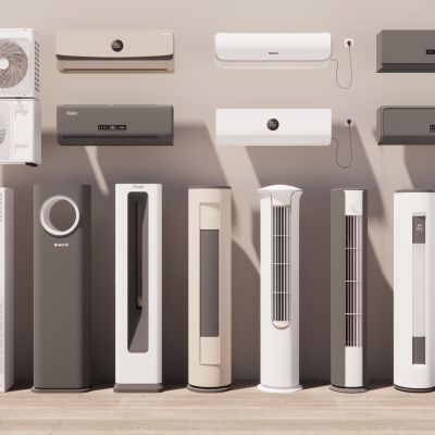 现代空调立式空调壁挂式空调空调外机空调出风口智能家电家用电器