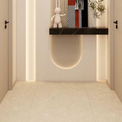 北欧 奶油风 弧形灯带 走廊 端景 玄关 