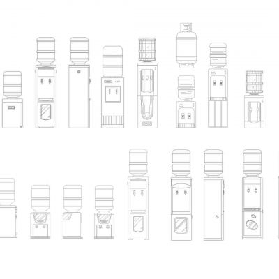 饮水机CAD块