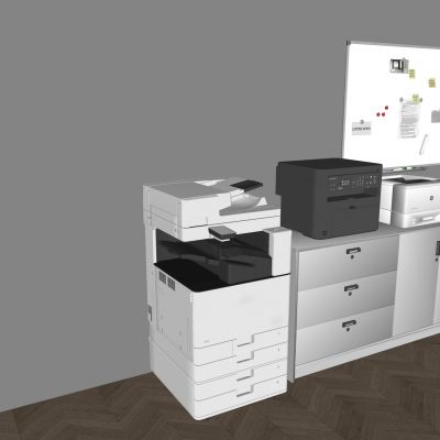 现代打印机 复印机 激光打印机 扫描仪 智能打印机 文件柜 展示白板