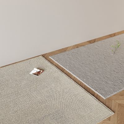 现代地毯 布艺地毯 方形地毯 拼接木地板